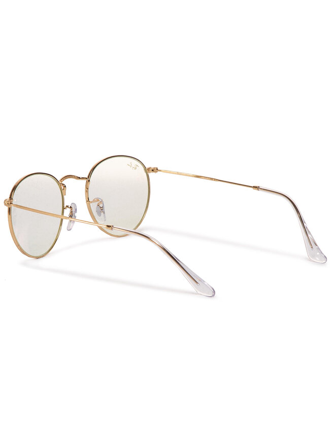 Ray-Ban Okulary przeciwsłoneczne Ray-Ban Round Flat Lenses 0RB3447 9196BL Złoty