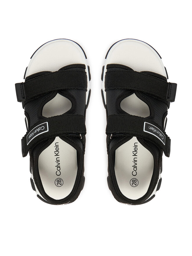 Calvin Klein Sandalen Calvin Klein Velcro Sandal V1B2-83321-1564 Schwarz