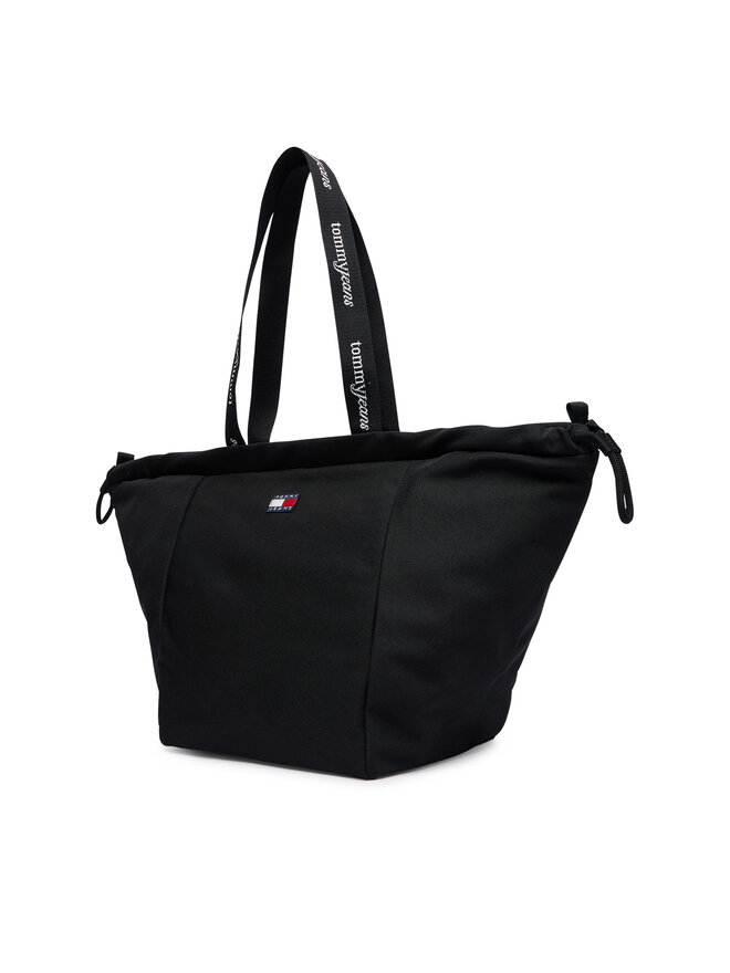 Tommy Jeans Handtasche Tommy Jeans Tjw Ess Daily Tote AW0AW18771 Schwarz