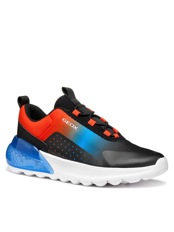 Geox Sneakersy Geox J Activart Illuminus J45LYA 02A9J C9B7S D Černá