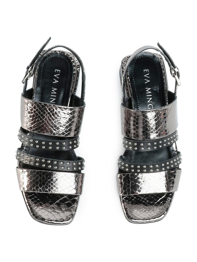 Eva Minge Sandalen Eva Minge EM-49-07-000700 Silberfarben