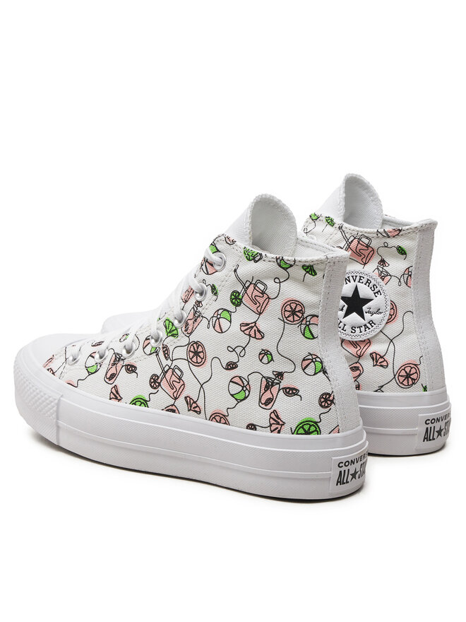 Converse Sneakers Converse Chuck Taylor All Star Lift Platform Pink Lemonade A07561C Λευκό