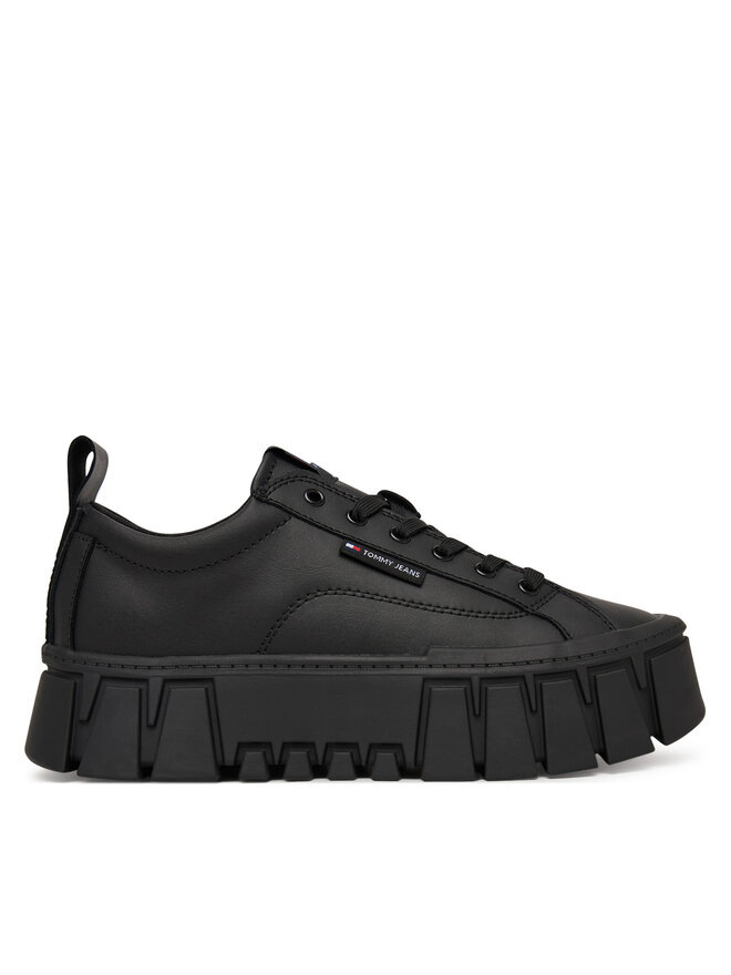 Tommy Jeans Sneakers Tommy Jeans Tjw Vulc Flatform Leather EN0EN03008 Schwarz