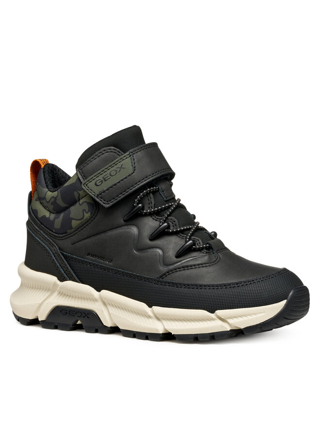 Geox Zābaki Geox J Flexyper Plus J36LCG 0MEMN C0033 D Melns