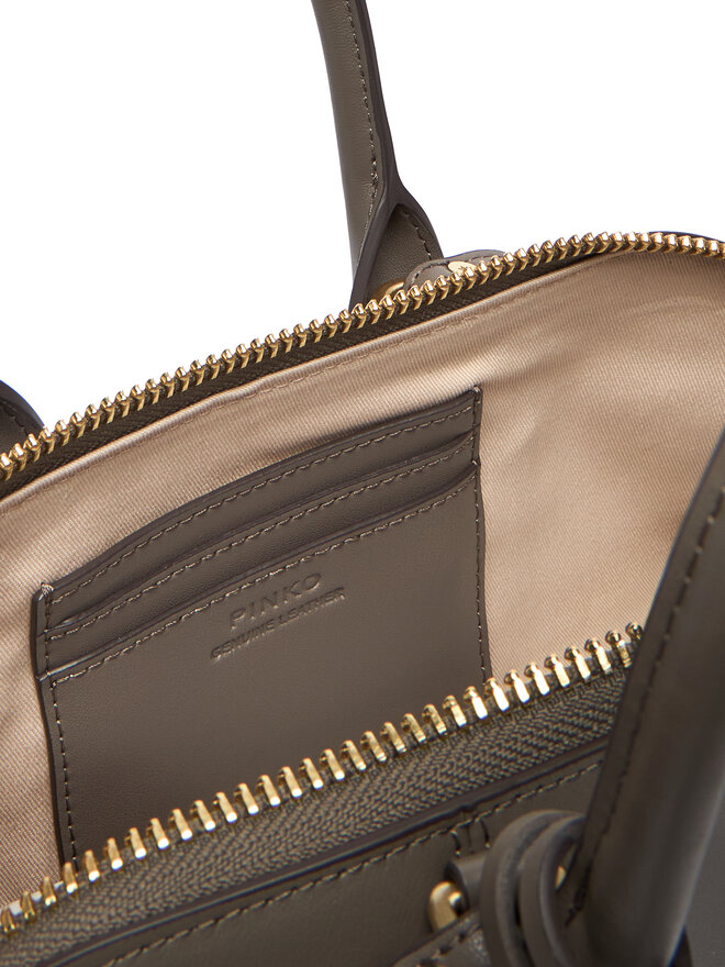 PINKO Rankinė PINKO Bowling Bag Baguette AI 25-26 PLTT 105334 A0QO Pilka