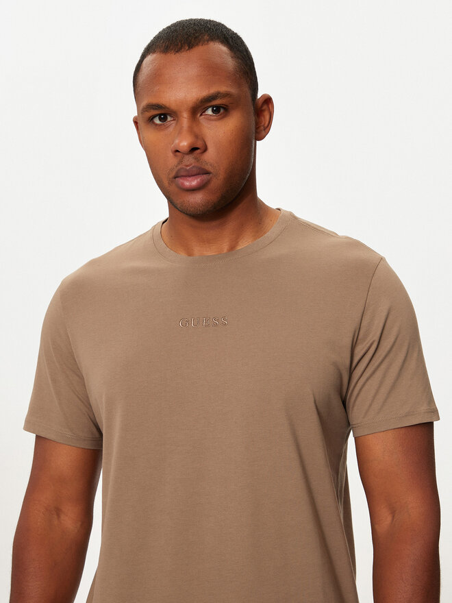 Guess Guess Majica M4GP39 K7HD0 Rjava Regular Fit
