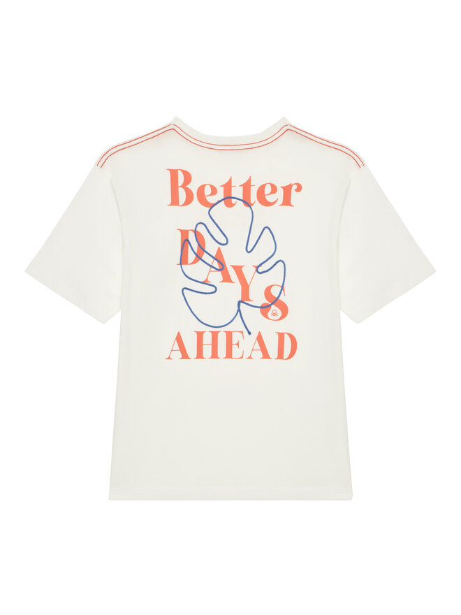 United Colors Of Benetton United Colors Of Benetton Camiseta 3I1XC10P4 Écru Oversize