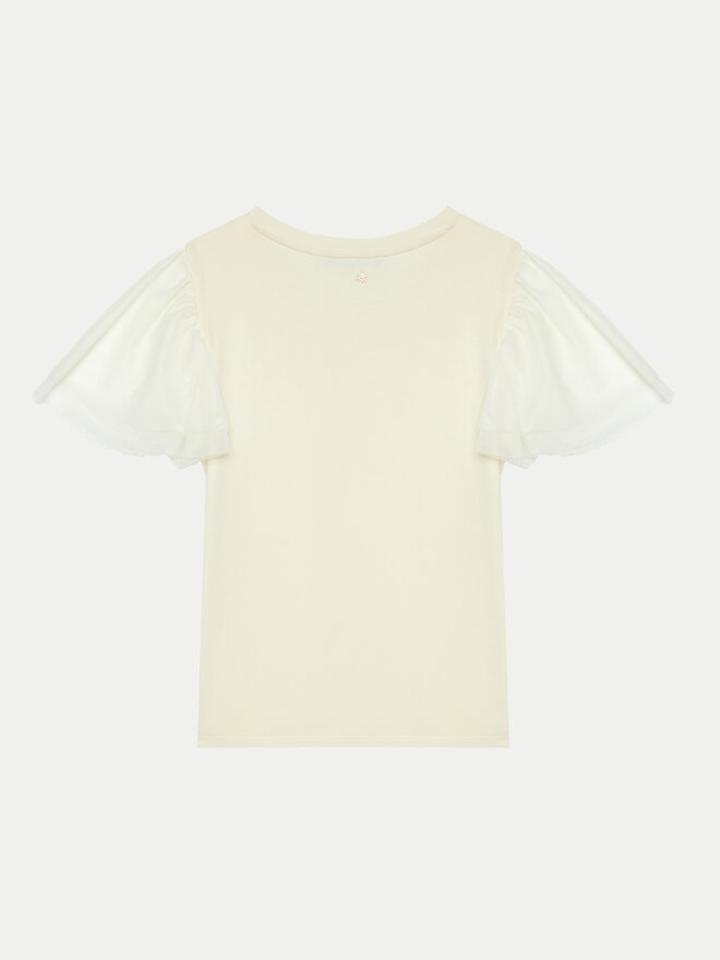 United Colors Of Benetton United Colors Of Benetton Póló 3Q8DC10LW Ekru Regular Fit