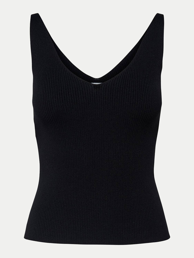 JDY JDY Топ Nanna 15180497 Чорний Slim Fit