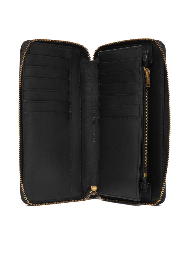 Tommy Hilfiger Geldbörse Tommy Hilfiger Th Leather Lrg Za Wallet AW0AW18941 Schwarz