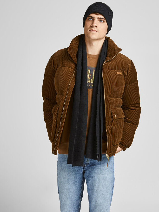 Jack&Jones Σετ Κασκόλ και Σκούφος Jack&Jones 12163827 Μαύρο