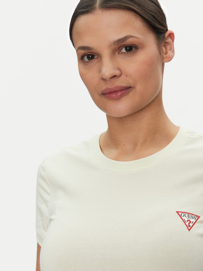 Guess Guess Marškinėliai W2YI44 J1314 Geltona Slim Fit