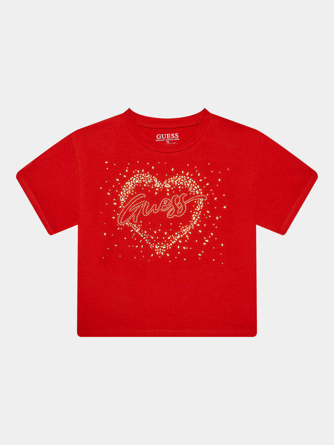 Guess Guess T-Shirt J3BI06 J1314 Rot Regular Fit