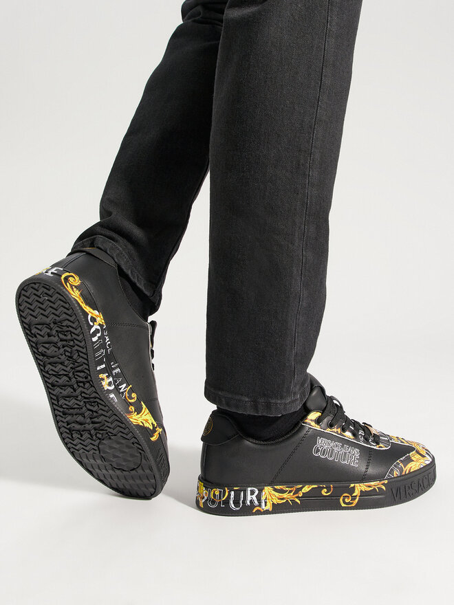 Versace Jeans Couture Sneakersy Versace Jeans Couture 76YA3SK6 Černá