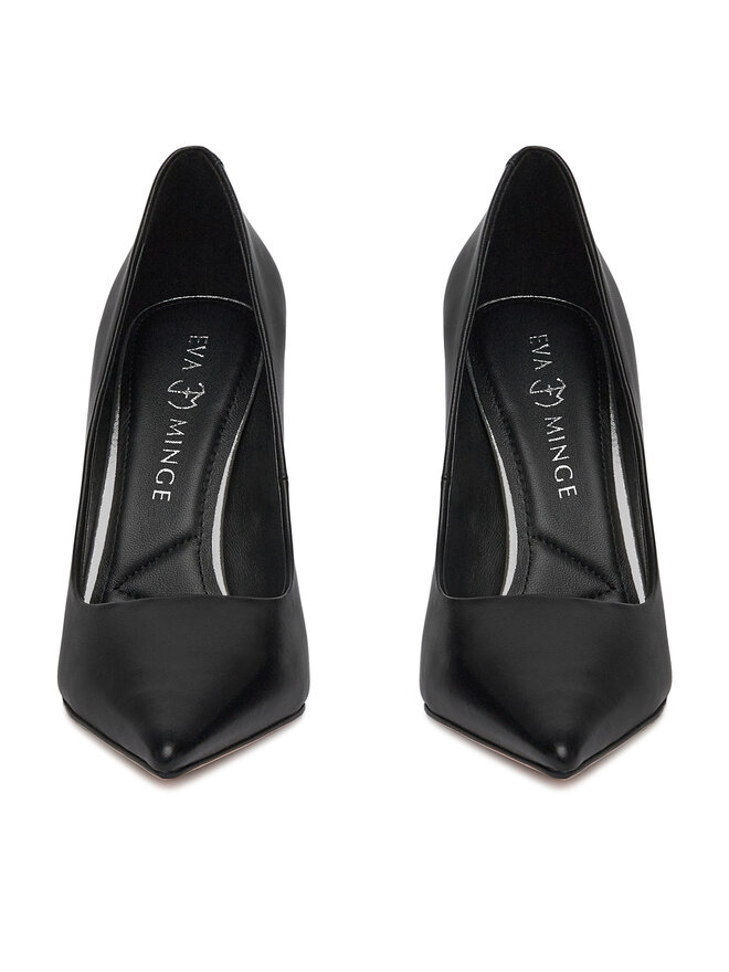 Eva Minge Pantofi cu toc subțire Eva Minge THYME-LT934-35 Negru