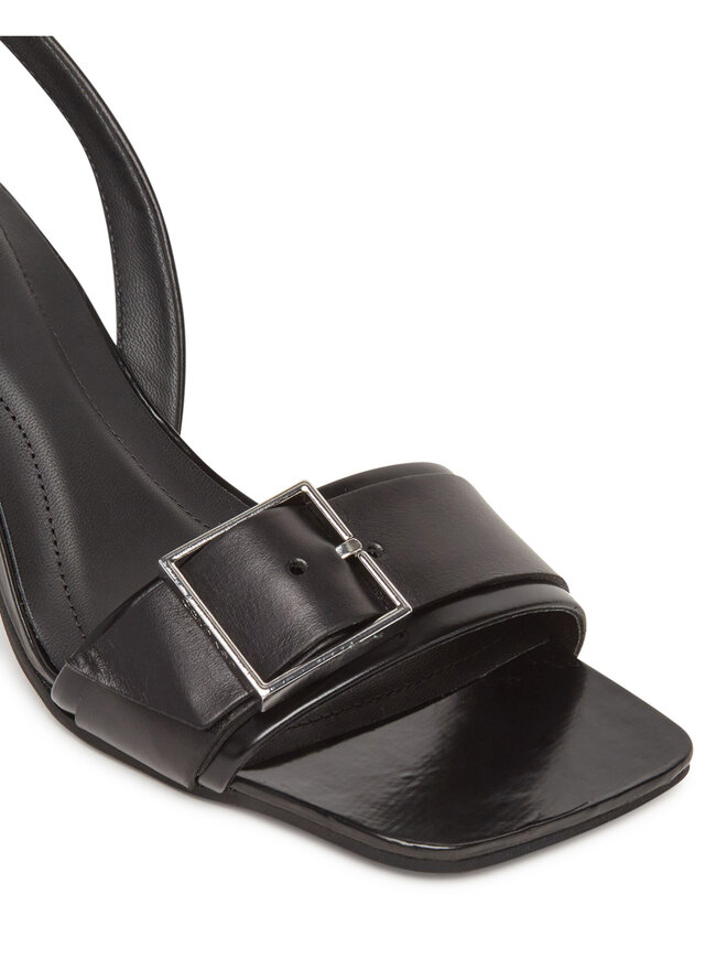 Calvin Klein Sandály Calvin Klein Heel Sandal 70 W/Buckle - Lth HW0HW02456 Černá