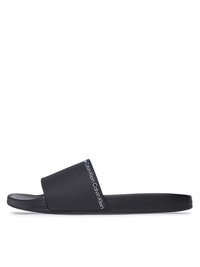 Calvin Klein Šľapky Calvin Klein Pool Slide Rubber HM0HM00981 Čierna