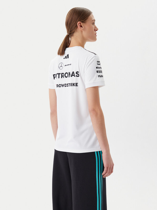 adidas adidas Marškinėliai Mercedes - AMG Petronas Formula One Team JX5799 Balta Regular Fit