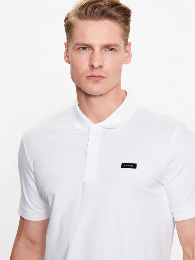 Calvin Klein Calvin Klein Pólóing K10K111196 Fehér Regular Fit