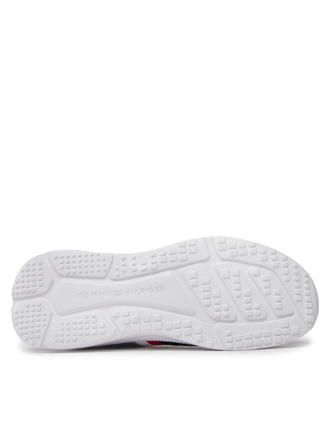 Tommy Hilfiger Sneakers Tommy Hilfiger Modern Runner Knit Stripes Ess FM0FM04798 Dunkelblau