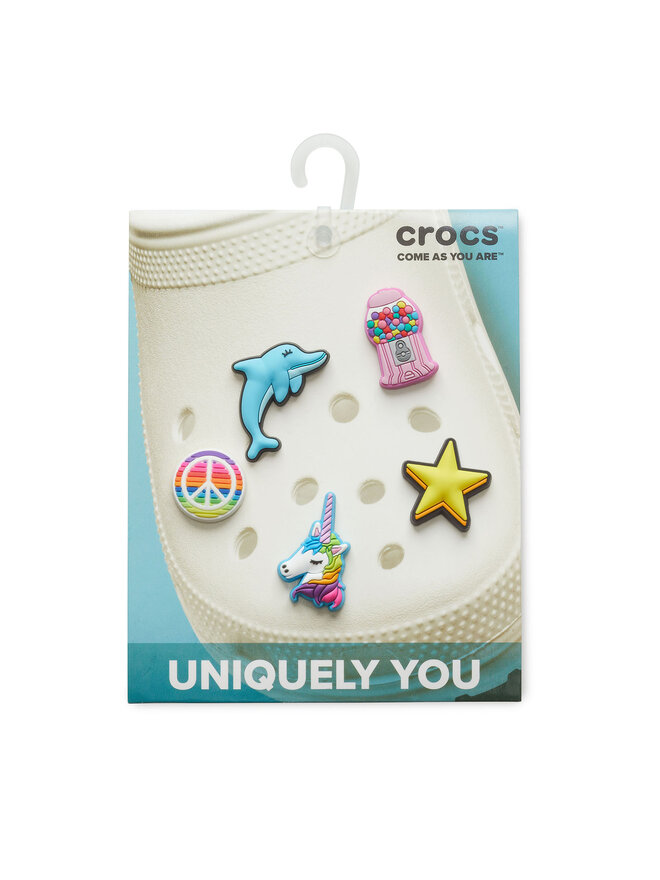 Crocs Decorazione per scarpe Crocs Jibbitz Girls Rule 5 Pack 10008410 Multicolore