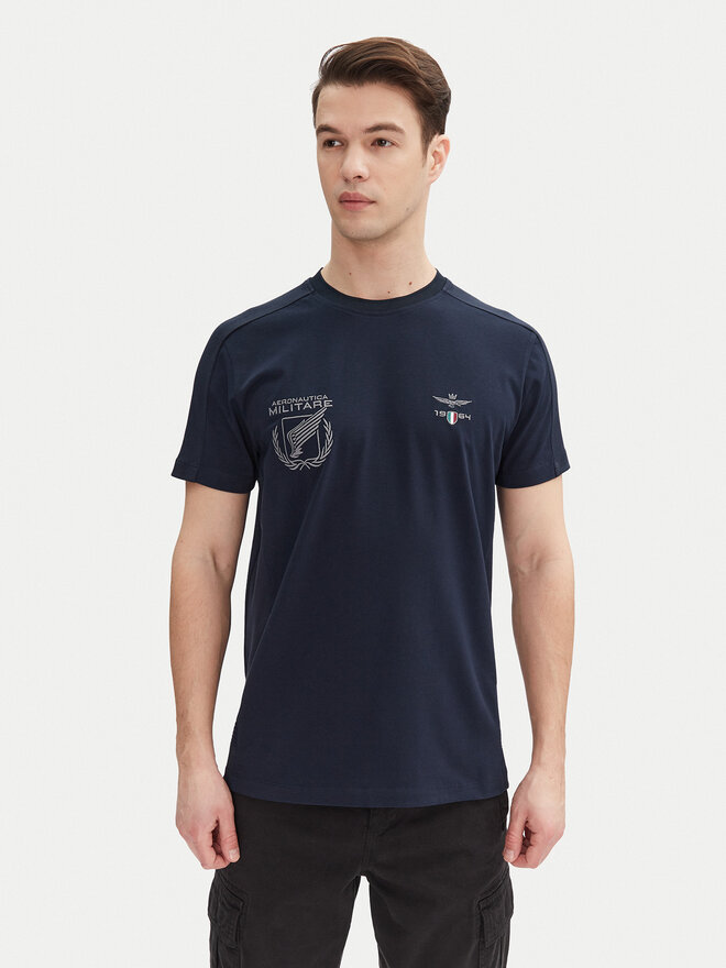 Aeronautica Militare Aeronautica Militare T-Shirt 251TS2380J674 Dunkelblau Regular Fit