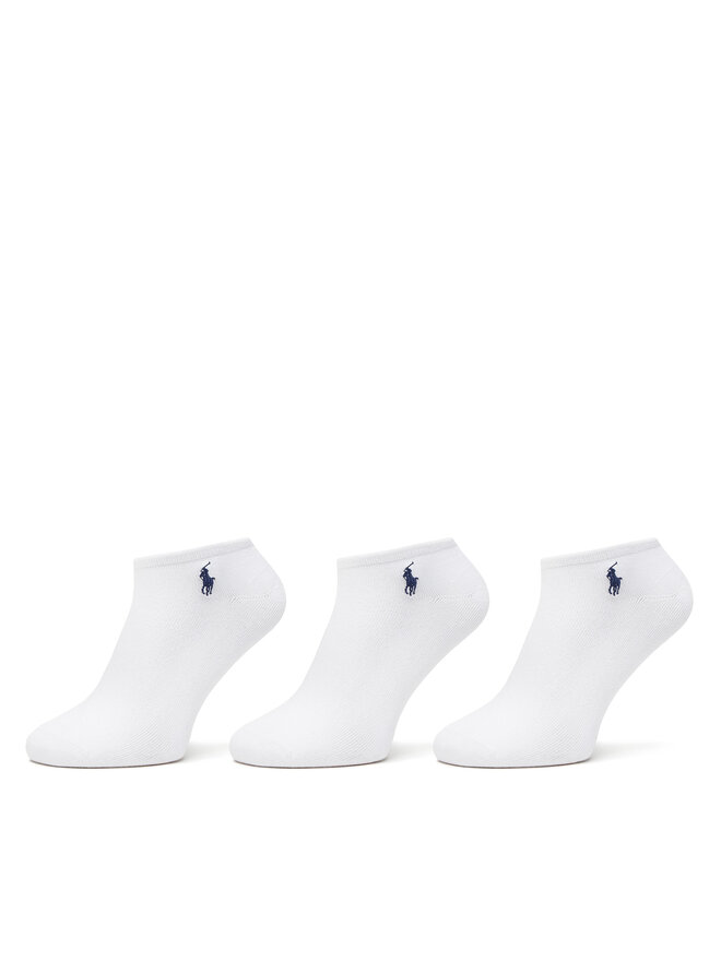 Polo Ralph Lauren Zestaw 3 par niskich skarpet unisex Polo Ralph Lauren 455972888002 Biały