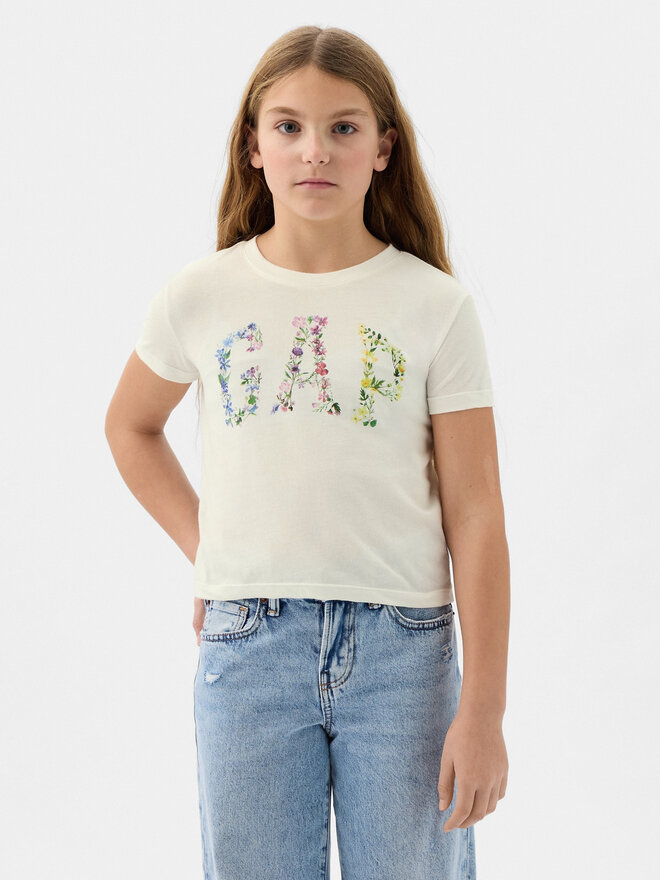 Gap Gap Marškinėliai 888862 Écru Regular Fit