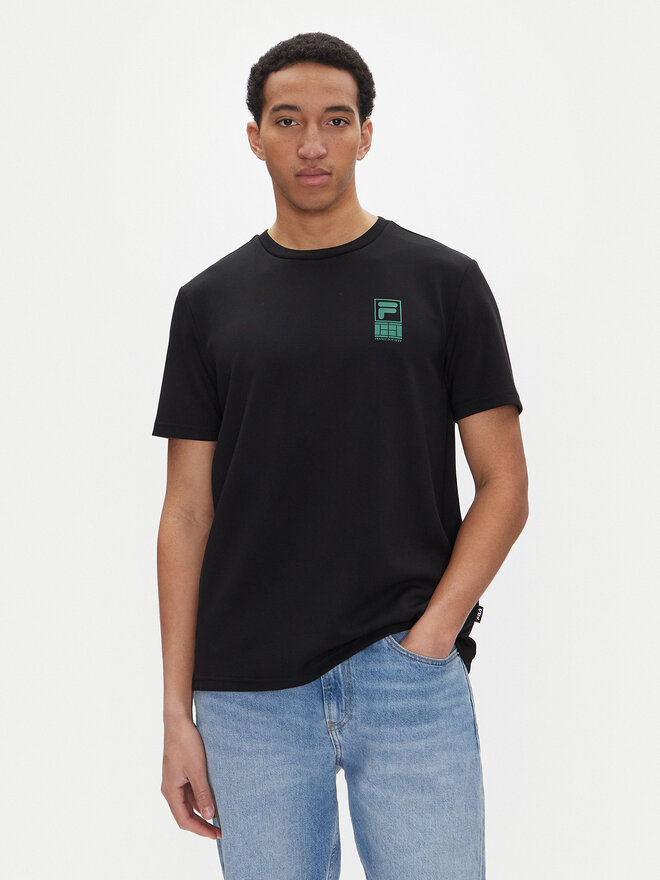 Fila Fila Футболка Lennik FAM0883 Чорний Regular Fit