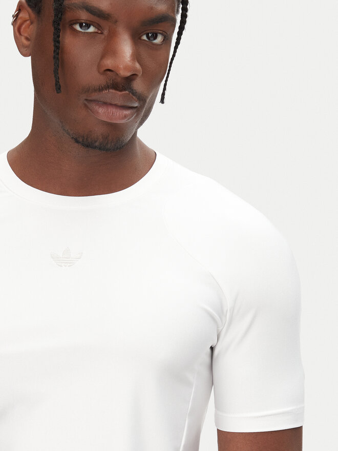 adidas adidas Marškinėliai Fashion Cut Line JD0046 Balta Slim Fit