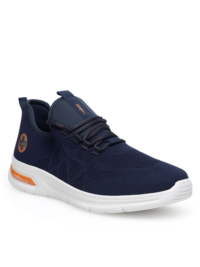 Rieker Sneakersy Rieker B7376-15 Modrá