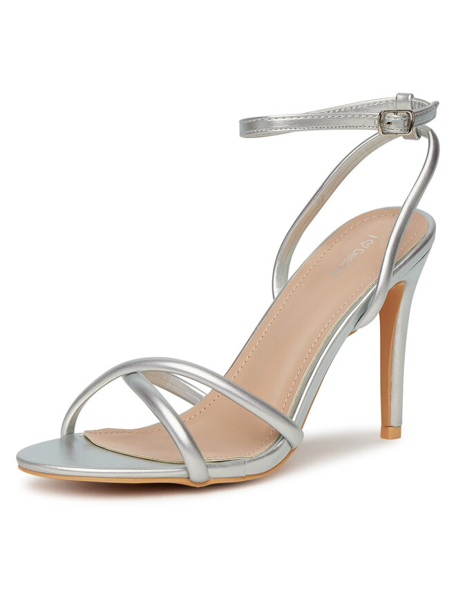 DeeZee Sandały DeeZee F89725-61 Srebrny