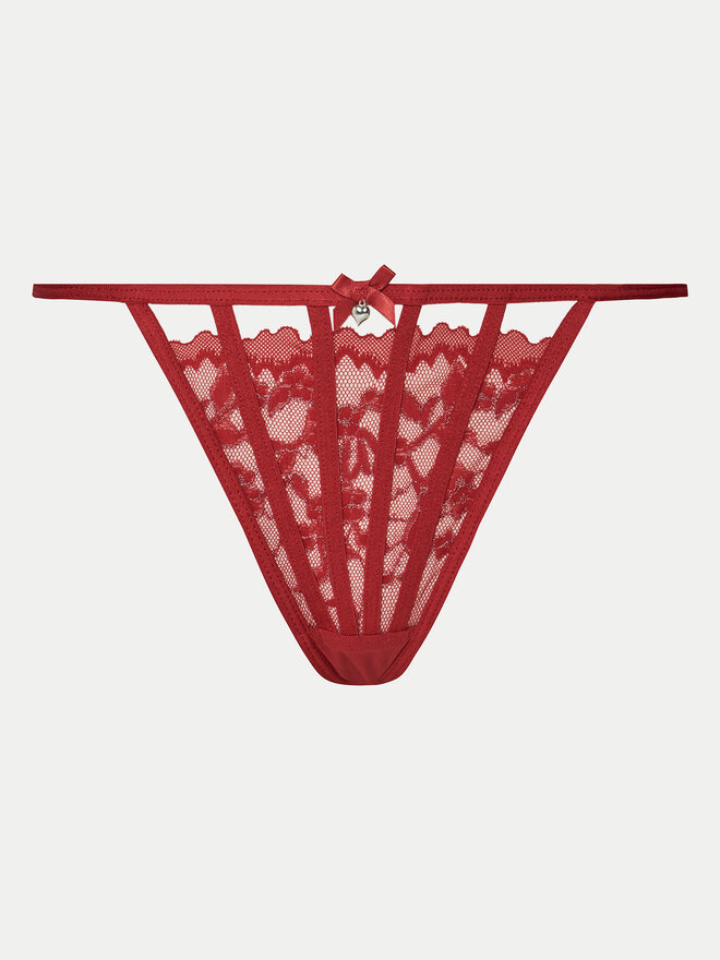 Hunkemöller Hunkemöller Set 3 parov tangic 300279 Rdeča