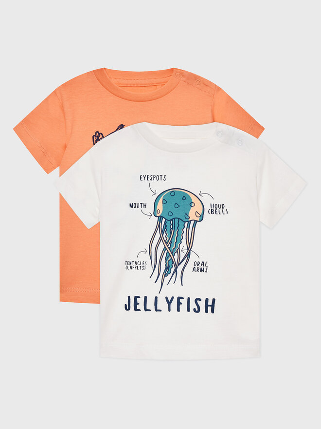 Zippy Zippy Σετ 2 T-Shirts ZBBAP0303 23016 Έγχρωμο Regular Fit