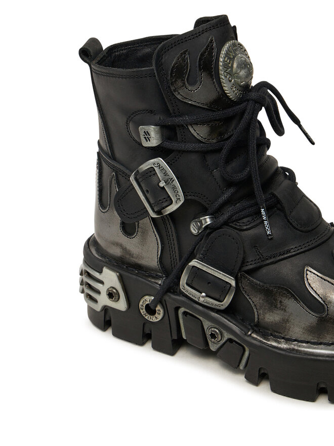 NEW ROCK Glany NEW ROCK M-288-S2 Czarny