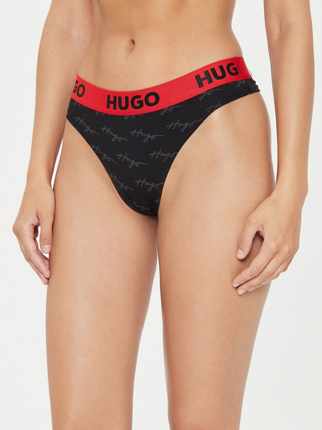 HUGO Hugo Stringtanga 50515199 Schwarz