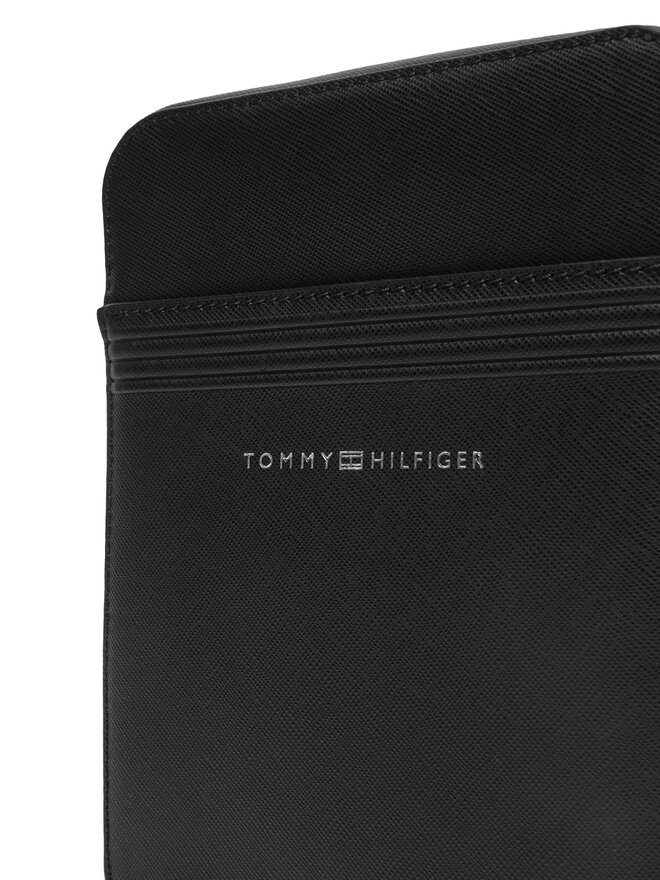 Tommy Hilfiger Τσαντάκι Tommy Hilfiger Th Business Leath Mini Reporter AM0AM13215 Μαύρο