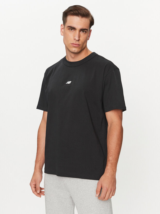 New Balance New Balance T-Shirt Athletics Remastered Graphic Cotton Jersey Short Sleeve T-shirt MT31504 Schwarz Regular Fit