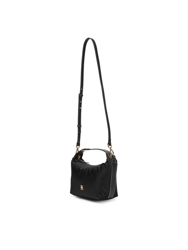 Tommy Hilfiger Handtasche Tommy Hilfiger Th Go Crossover Nylon AW0AW18164 Schwarz