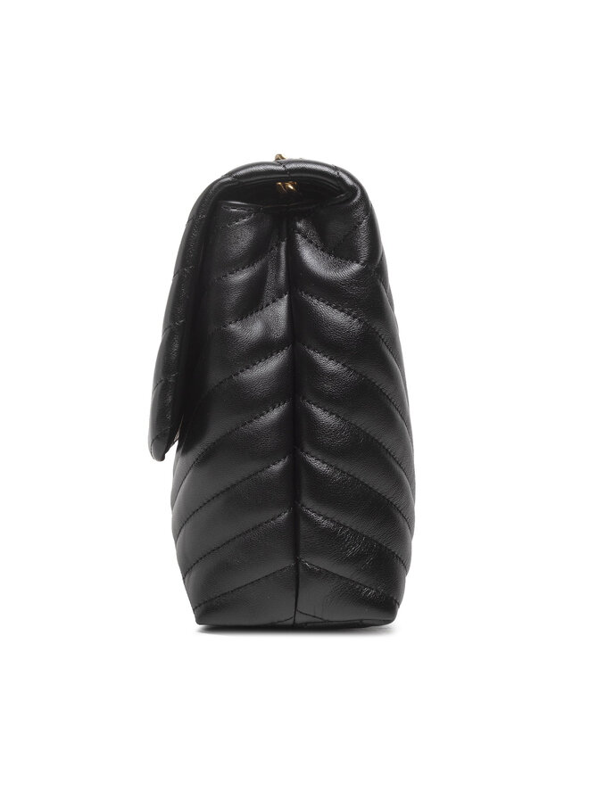 Tory Burch Handtasche Tory Burch Kira Chevron Convertible Shoulder Bag 90446 Schwarz