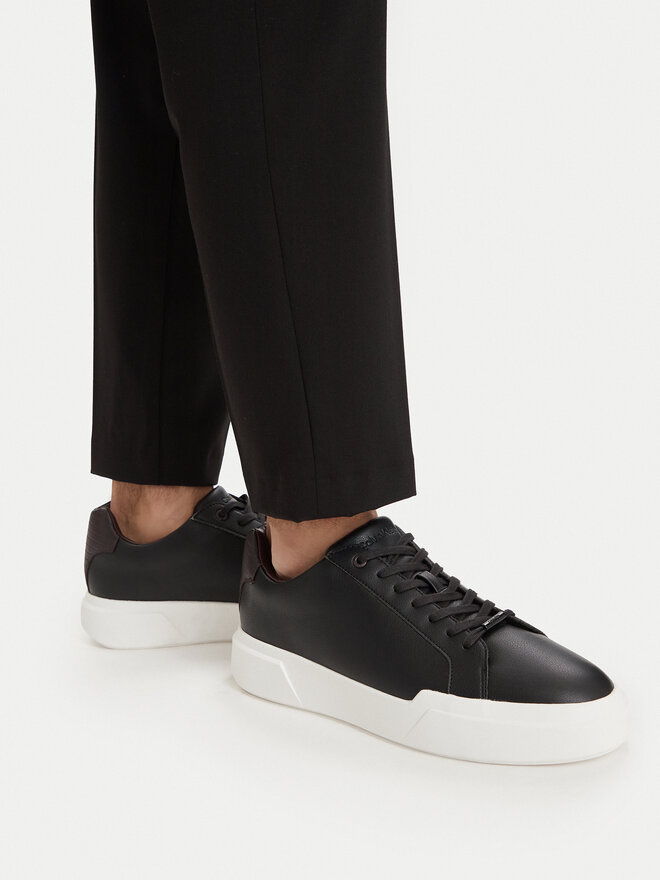 Calvin Klein Sneakers Calvin Klein Chunky Cupsole Laceup Clean Lth HM0HM02239 Schwarz