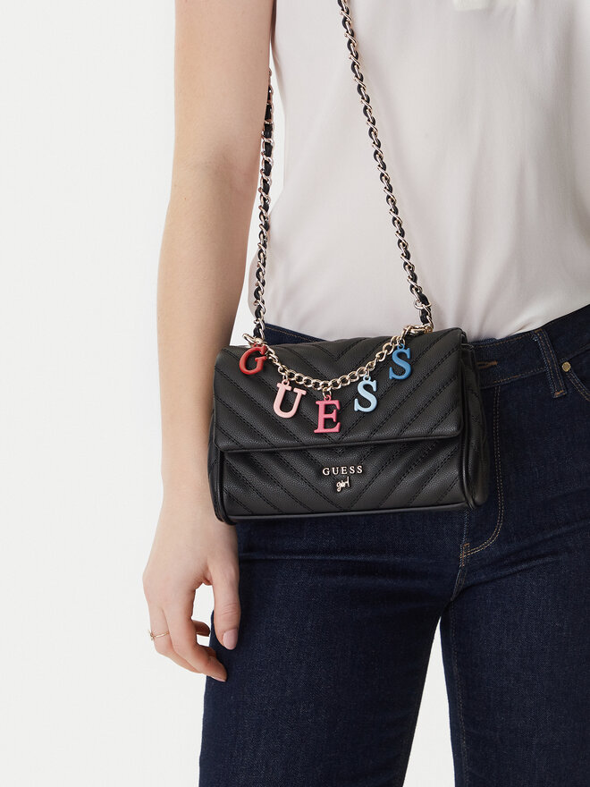 Guess Handtasche Guess J4YZ45 WFZL0 Schwarz