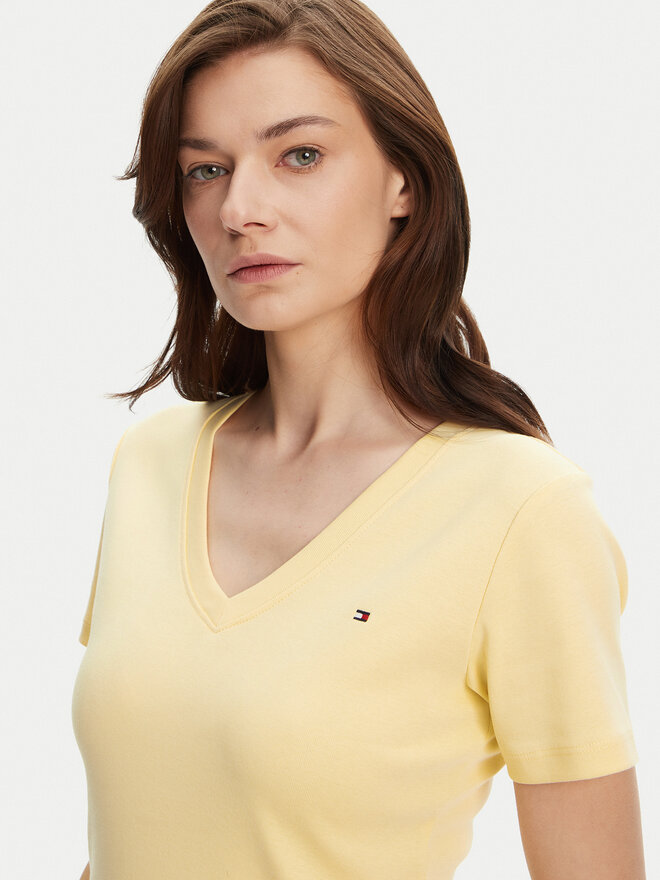 Tommy Hilfiger Tommy Hilfiger Camiseta New Cody WW0WW40584 Amarillo Slim Fit