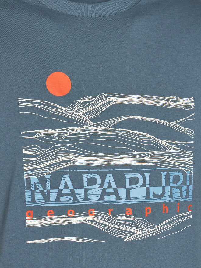Napapijri Napapijri Marškinėliai S-Buti NP0A4INM Mėlyna Regular Fit