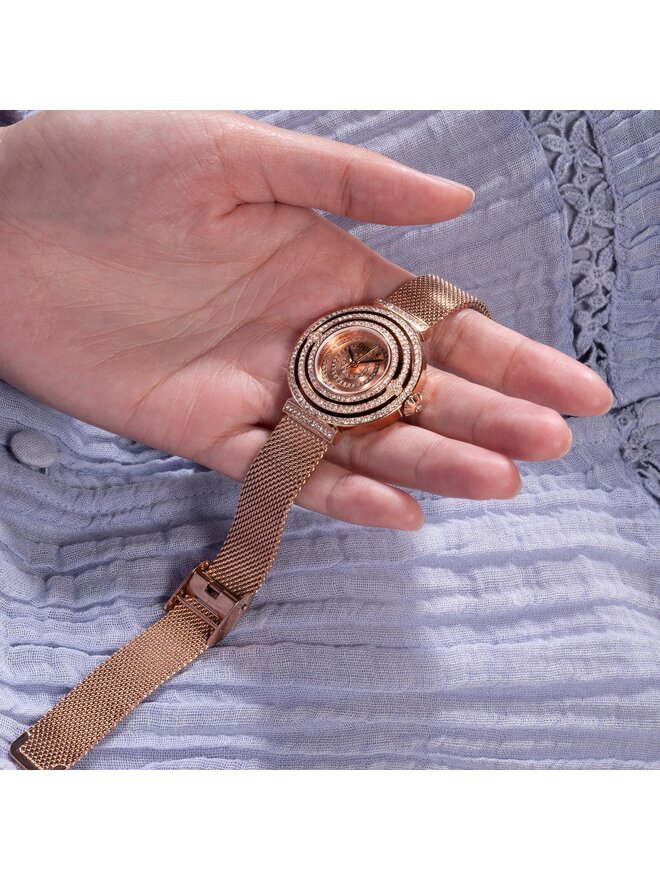 Guess Zegarek Guess GW0550L3 Różowe złoto