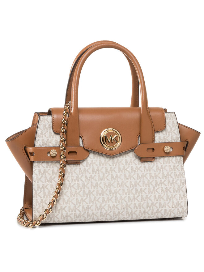 Handtasche MICHAEL Michael Kors Carmen 30S0GNMS1B Beige eschuhe