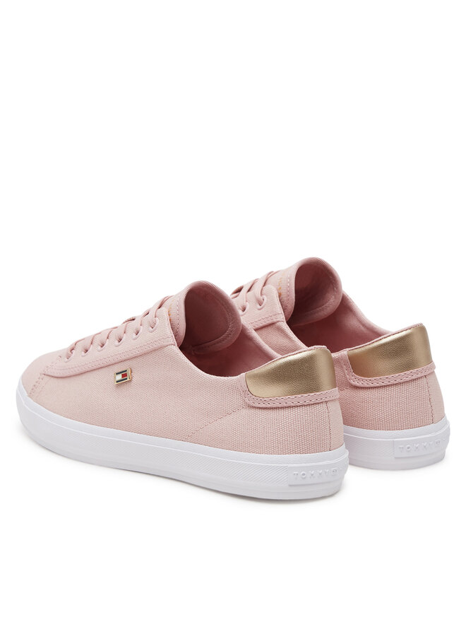 Tommy Hilfiger Αθλητικά Tommy Hilfiger Vulc Canvas Lace Up Sneaker FW0FW08647 Ροζ