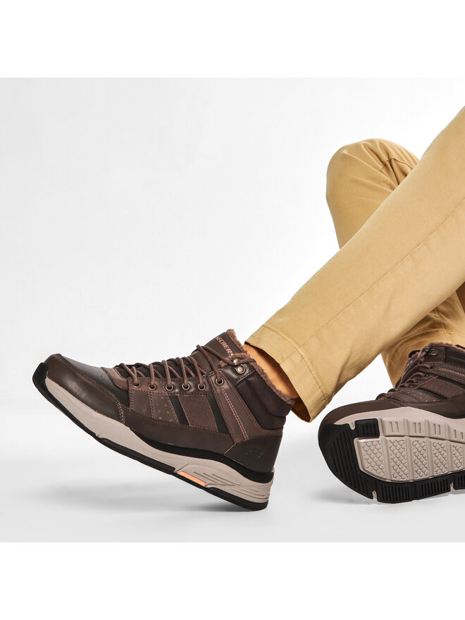 Skechers Trzewiki Skechers Voren 66199/BRN Brązowy