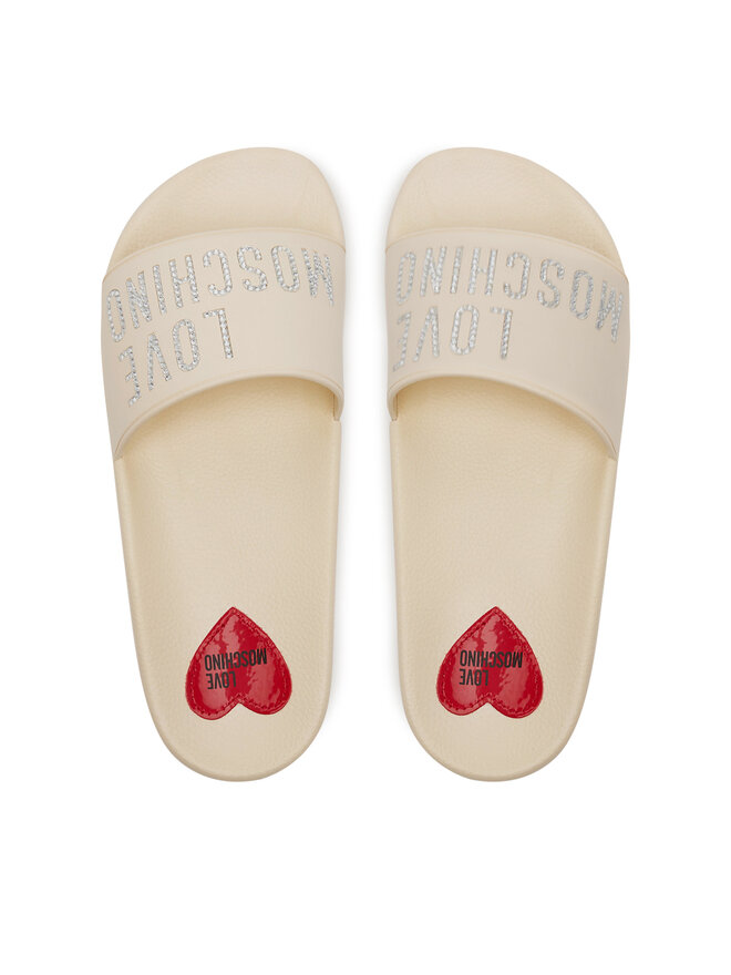 LOVE MOSCHINO Pantoletten LOVE MOSCHINO JA28122G1MI13110 Écru