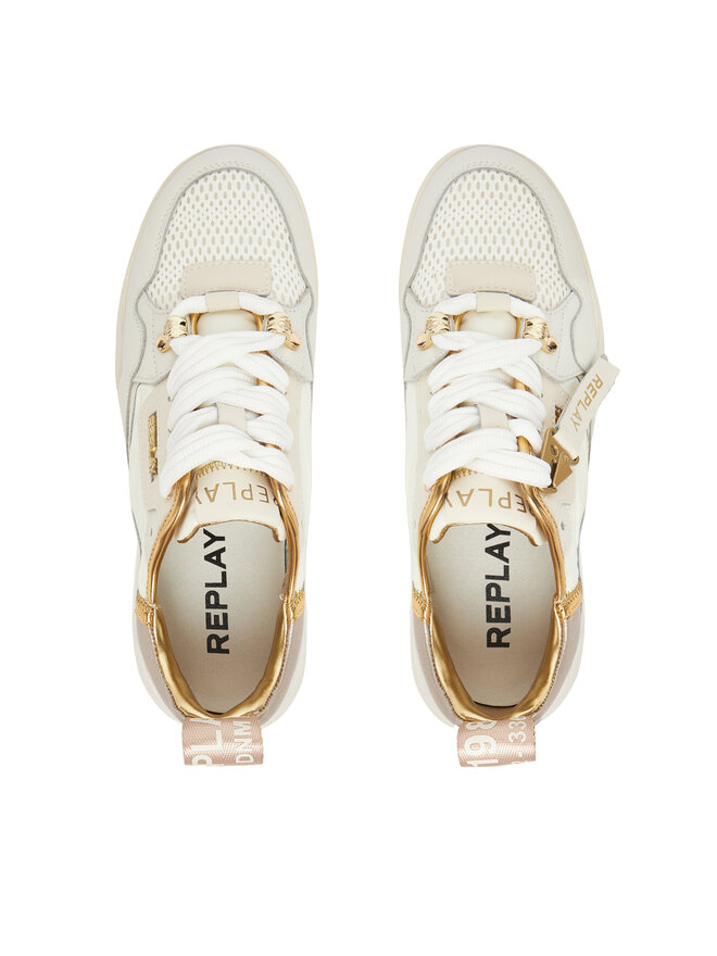 REPLAY Sneakersy REPLAY Field W Speed 2 GWS9H .000.C0008L Écru